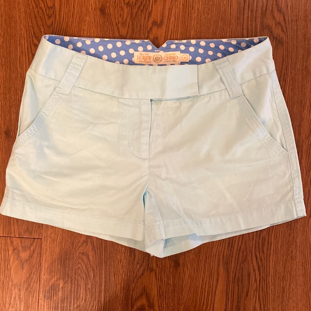 NWOT⭐️, J. Crew CHINO classic twill, turquoise shorts, size 2